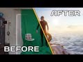 Before & After VFX of "Unknown Waters" Subnautica fan film