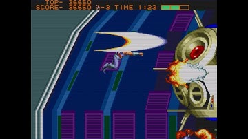 Strider gameplay - Kega Fusion Emulator with Game Genie