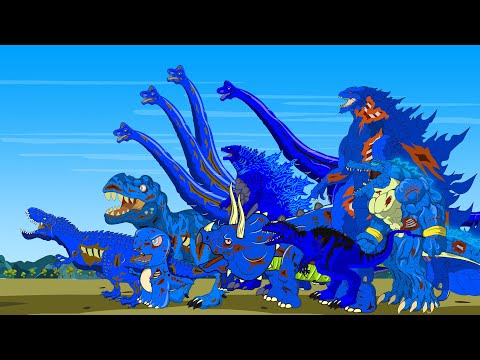 BLUE GODZILLA VS DINOSAUR, KONG: Who Is The King Of Monsters?