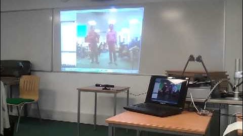 Kinect Body Paint @ Kinect Workshop @ Pervasive 2012