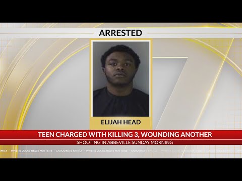 Teen charged with killing 3, wounding another in Abbeville Co. shooting