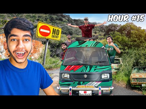 Surviving In Car For 24 Hours Challenge🚘( No way Out😱)