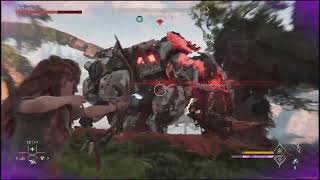 Horizon Forbidden West: Fight against a Tremor Tusk and a ThunderJaw!