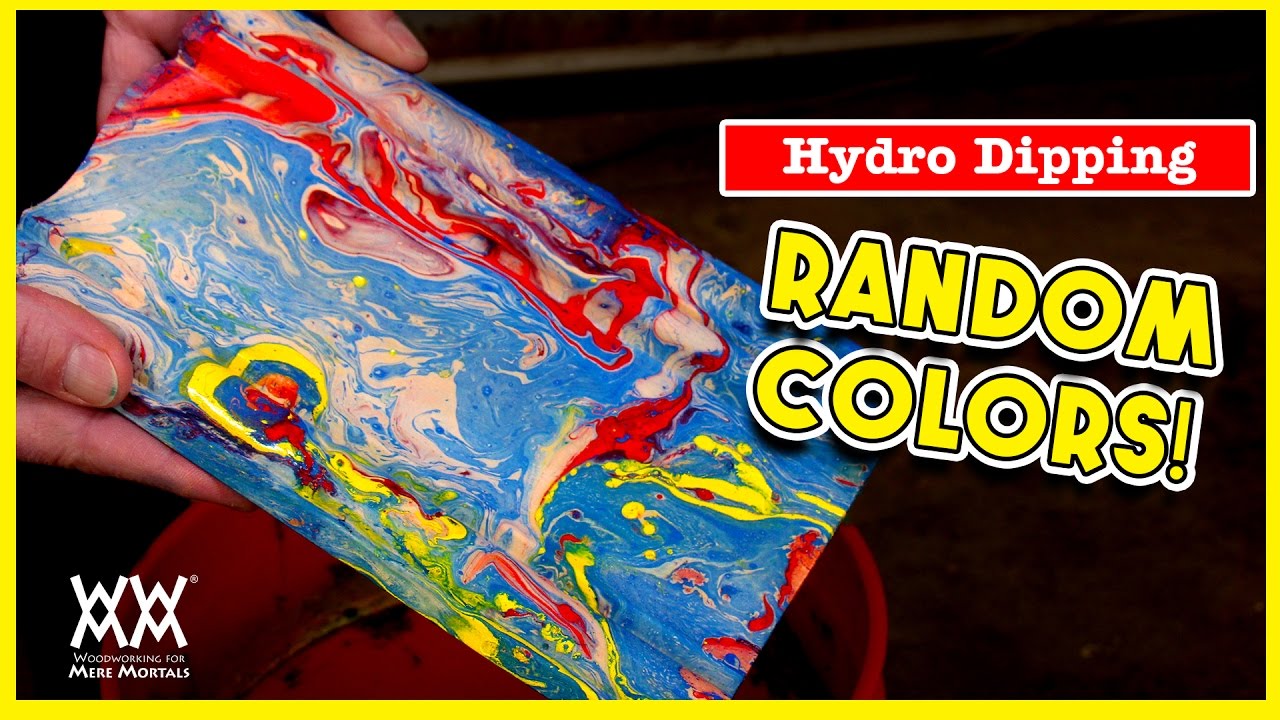 Hydro Dipping. How to paint a fun color effect on wood ...