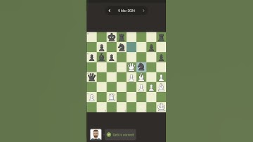 Solving daily puzzle in chess.com#chess #chesspuzzle #dailypuzzle #checkmate