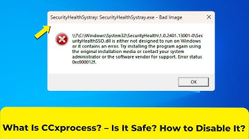 SecurityHealthSystray.exe Bad Image Error [Solution]