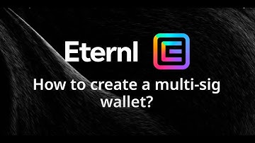 Eternl Wallet - How to create a multi-sig wallet?