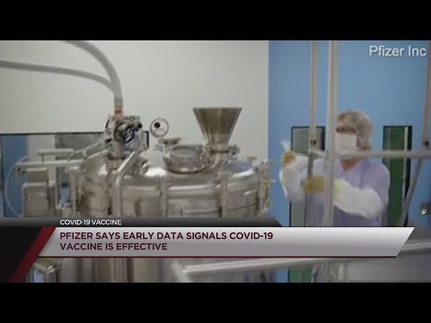 Pfizer says early data signals COVID-19 vaccine is effective