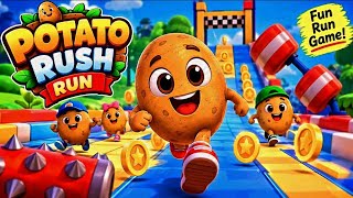  Potato 🥔 Rush Run! 🏃‍♂️💨 | Fun & Crazy Kids Running Game 🎮🌟 screenshot 1