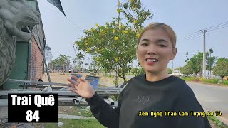 Xem các nghệ nhân miền Tây làm tượng sư tử - Du lịch khám phá Việt Nam by Trai Quê 84 15 views 2 weeks ago 8 minutes, 28 seconds