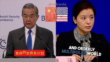 Beautiful Interpreter Translates For Wang Yi At Munich Security Conference 2025