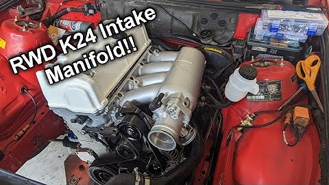 Installing RWD K24 Intake Manifold + Brake Reservoir Relocation on Bmw E30!