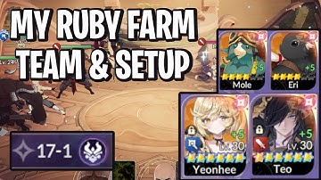 My Nightmare Ruby Farming Setup & Team [Seven Knights: Rebirth]