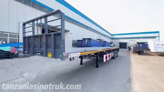 New Flatbed Container Trailer Air Suspension Price in Tanzania Dar Es Salaam