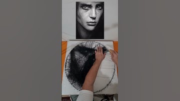 reverse video of string art #satisfying