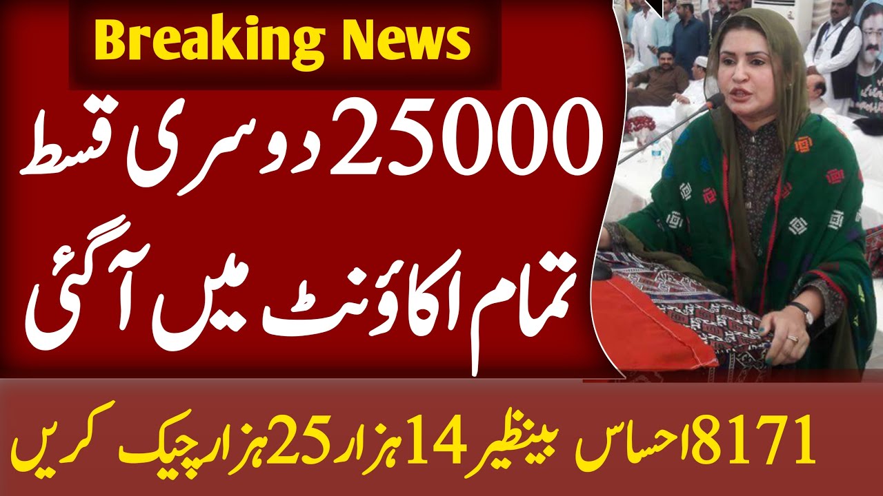 Ehsaas Program 25000 Check Account Online | News Today Ehsaas 14000 Bisp 25000 | Skill Such | 8171