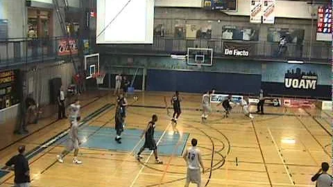 Logan Aronhalt put back dunk. UALBANY Basketball