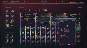 Cyberpunk 2077 crafting glitch