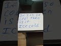 if it's so cool then is it ice cold