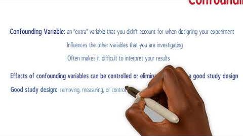 19. Confounding variable