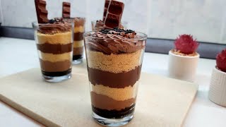 حلويات رمضانية باردة.اكواب الحلى السريع واللذيذ-Cold Ramadan sweets.Quick and delicious dessert cups