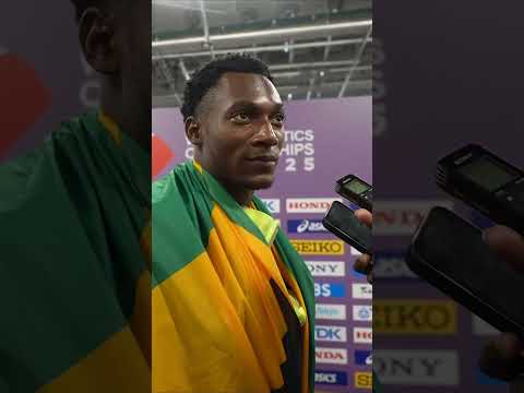 Bryan Levell earns his first global medal 🥉 and makes history for Jamaica! 🇯🇲