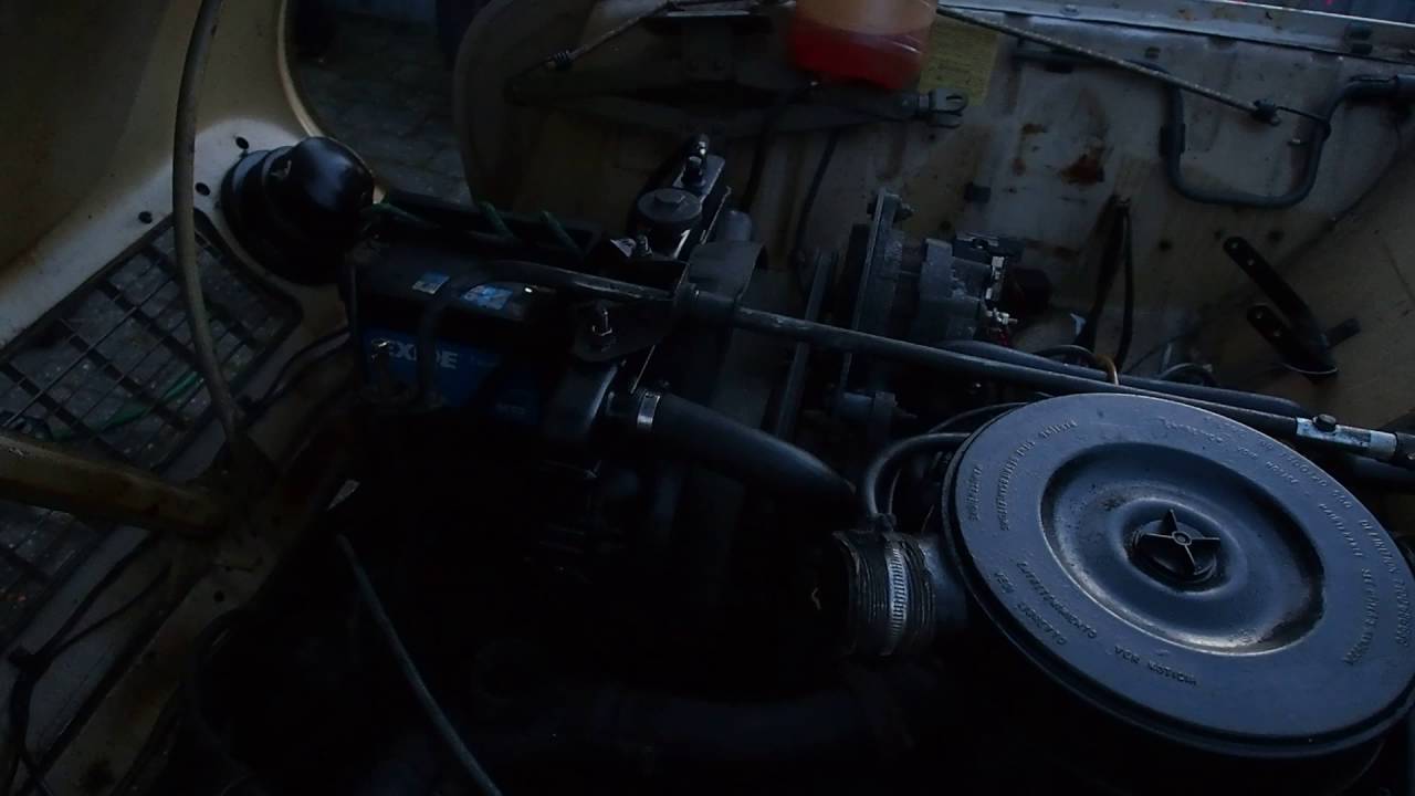 Renault R4 idling after radiator change - YouTube