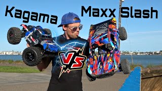 Traxxas Maxx Slash VS Team Corally Kagama!!!