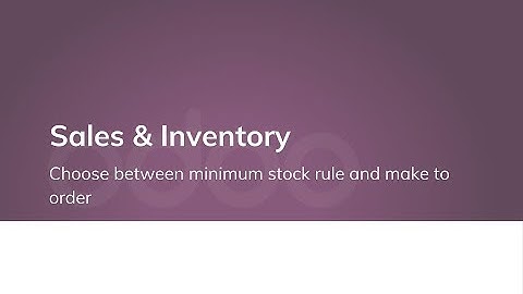 Choose between minimum stock rule and make to order