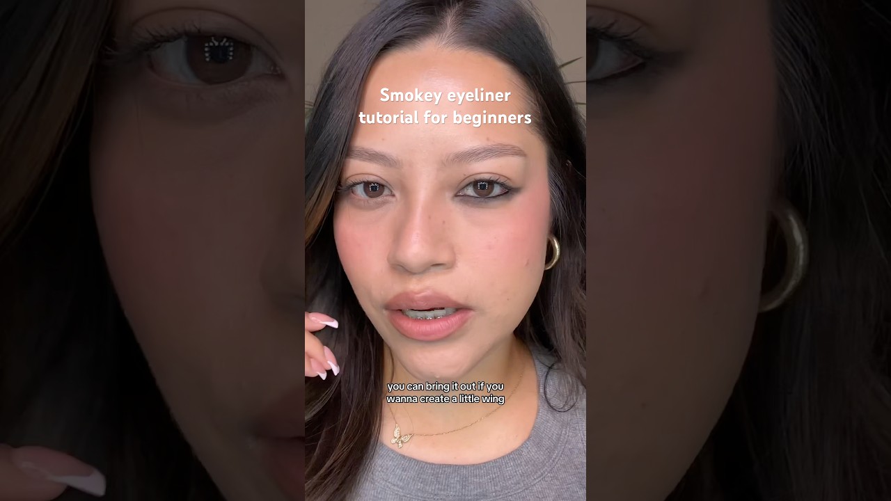How to create an easy smokey eyeliner look‼️
