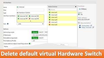 Delete the default virtual Hardware Switch 