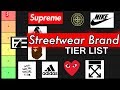 STREETWEAR BRAND TIER LIST 2019