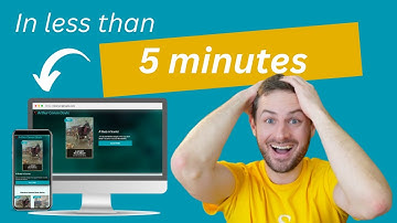 How to build an author website in UNDER 5 MINS!