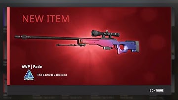 He has 5% CHANCE for the NEW AWP...