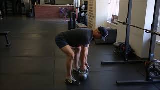 Kettlebell Pendlay Row