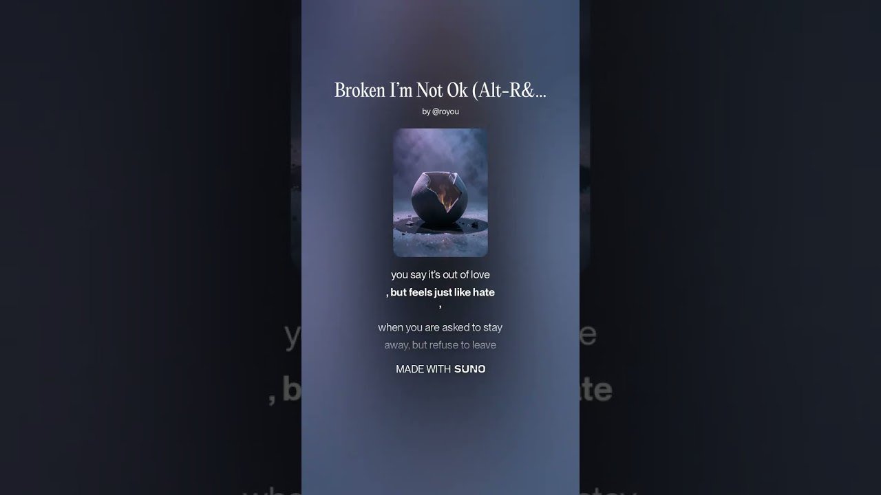 YouTube에서 Broken I’m Not Ok (Alt R&B) 보기 YouTube에서 Broken I’m Not Ok (Alt R&B) 보기
