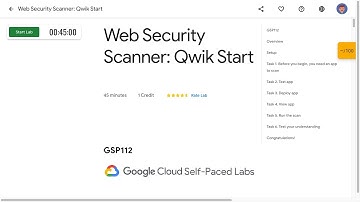 [2023] Web Security Scanner Qwik Start GSP112