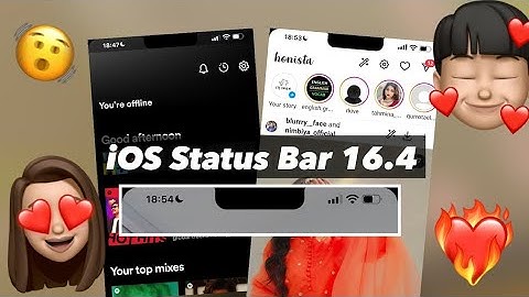 iOS 16.4 Transparent Status Bar 2025 | IPhone Notch | ios status bar for Android