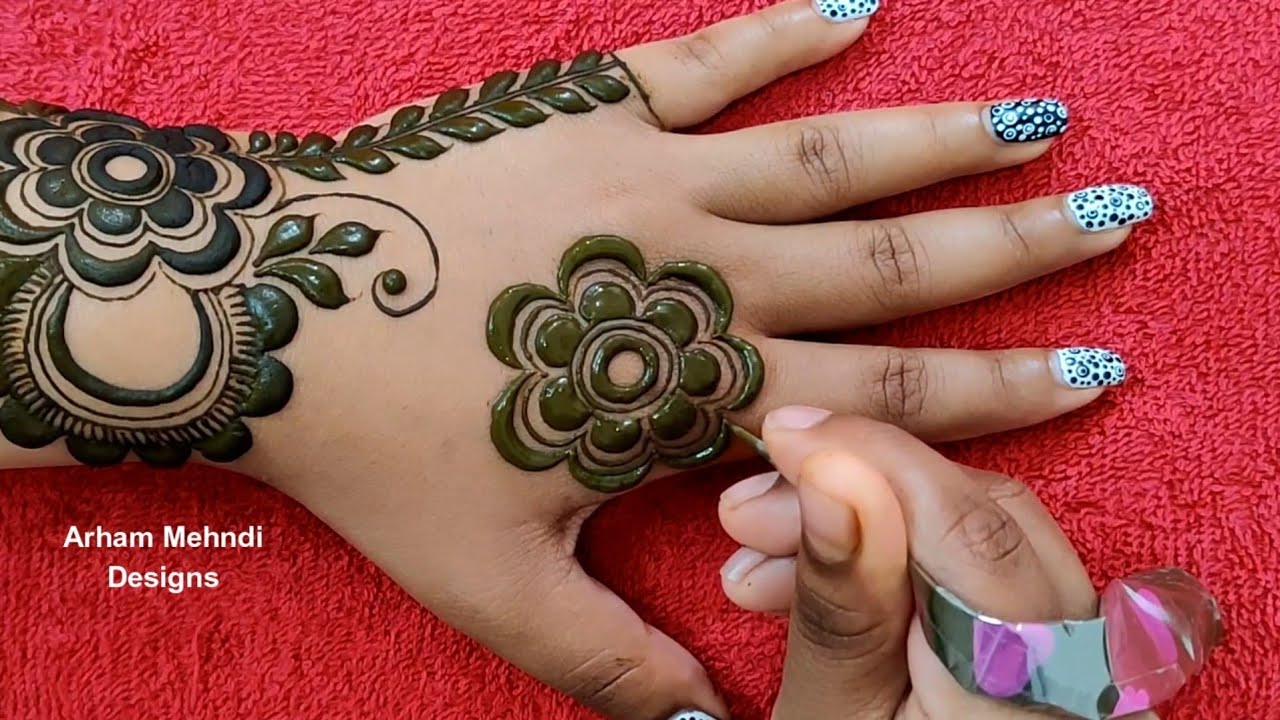 Latest Stylish Beautiful Mehndi Design || Easy Mehndi Design for Hand ...