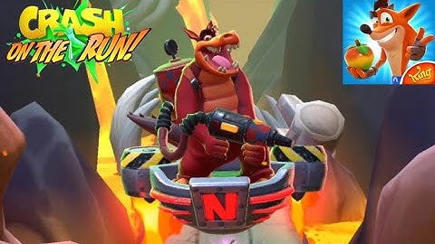 CRASH BANDICOOT ON THE RUN : MAIN BOSS INFERNO DINGODILE DEFEAT