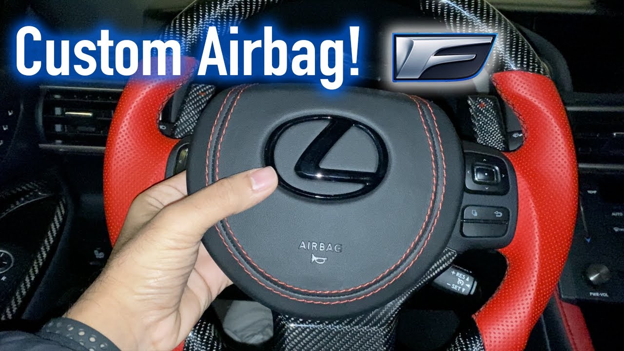 Installing a custom leather airbag in my Lexus RCF! YouTube