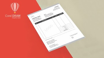 Make invoice design on Coreldraw for Beginners