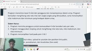 latihan Algoritma Pemrograman array 1d