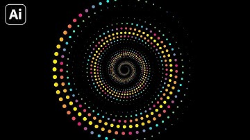 How to Create Dotted Spiral Vortex | Adobe Illustrator Tutorial | Great Design Studio