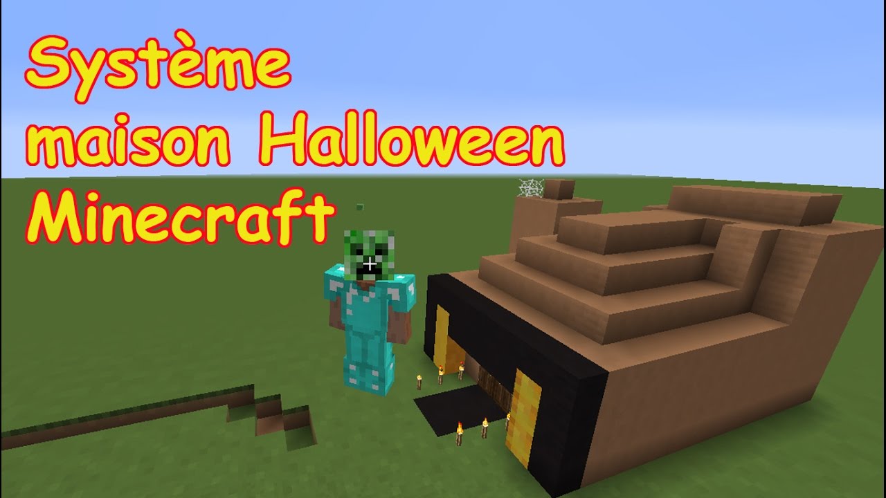 Systeme de maison d'halloween dans minecraft ! - YouTube