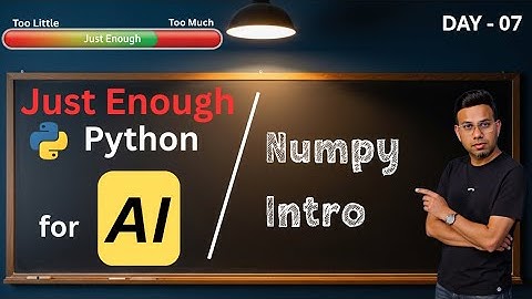 Intro to NumPy: Python