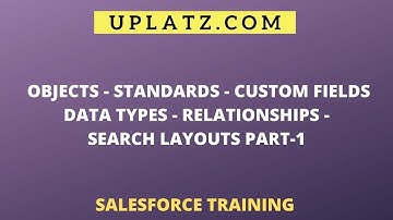 Part-1 | Salesforce Object, Standard, Custom Field, Data Types, Relationship, Search Layout | Uplatz