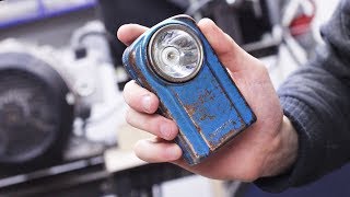 Restoring broken vintage flashlight/lantern - Restoration project