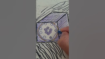 Cube shape satellite orbit moon space version section pattern moment view layer layout visual design