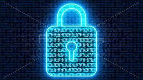 Abstract Binary Digital Padlock Computer Cyber Security Concept - IncrediVFX - AVloops